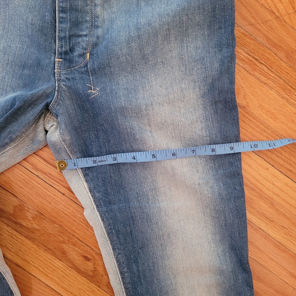 ARITZIA KSUBI ~ Hendrix Flare Two Tone Blue Denim Jeans Sz 31 - Picture 8 of 14